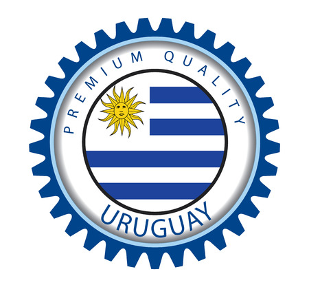 Uruguay Seal, Uruguayan Flag (Vector Art)のイラスト素材
