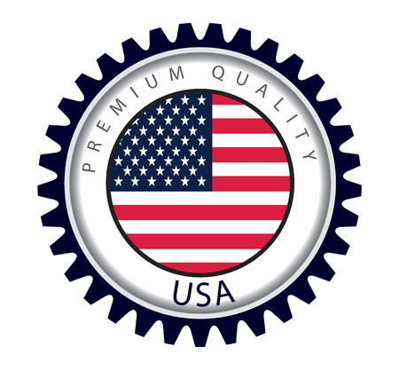 USA Seal, American Flag (Vector Art)のイラスト素材