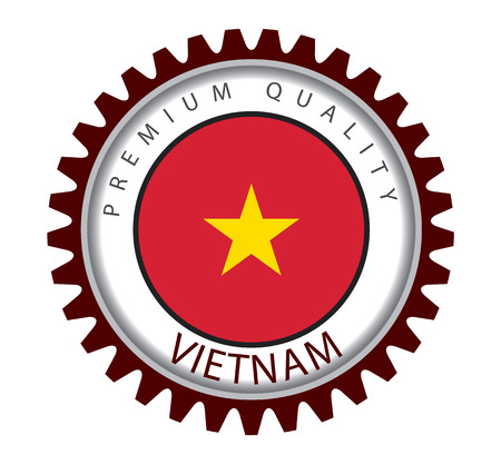 Vietnam Seal, Vietnamese Flag (Vector Art)のイラスト素材