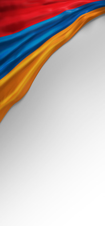 Flag Armenia Render, Armenian Flag (3D Render)の写真素材