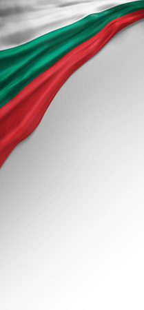 3D Bulgaria Flag, Bulgarian Flag (3D Render)の写真素材