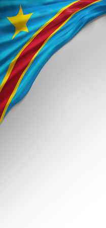 flag Congo render, Republic of the Congo Flag (3D render)の写真素材