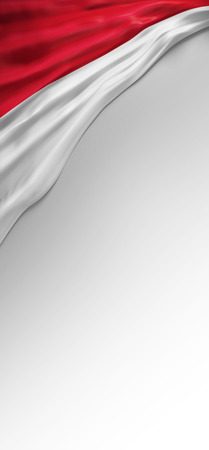 flag Indonesia render, Indonesian Flag (3D Render)の写真素材