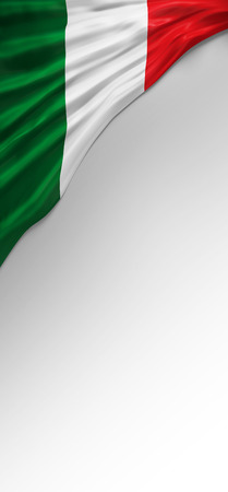 Flag Italy Colors, Italian Flag (3D Render)の写真素材