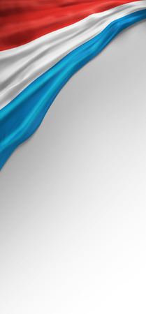 Flag luxembourg Seal, Luxembourgish Flag (3D Render)の写真素材