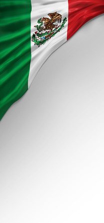 Flag Mexico Render, Mexican 3D Flag (3D Render)の写真素材