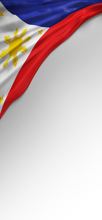 Flag Philippines Seal, Philippine Flag (3D Render)の写真素材