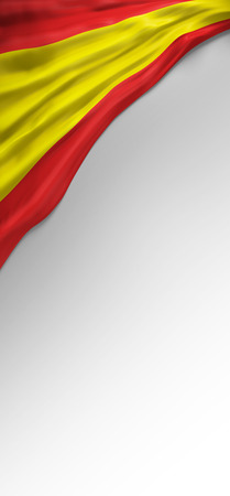 Flag Spanish Colors, Spain Flag (3D Render)の写真素材