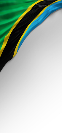 Flag Jamaican Colors, Jamaica Flag (3D Render)の写真素材