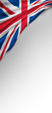 Flag United Kingdom Colors, UK Flag (3D Render)の写真素材