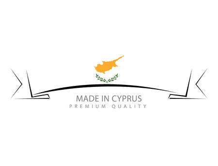 Made in Cyprus Seal, Cypriot Flag (Vector Art)のイラスト素材