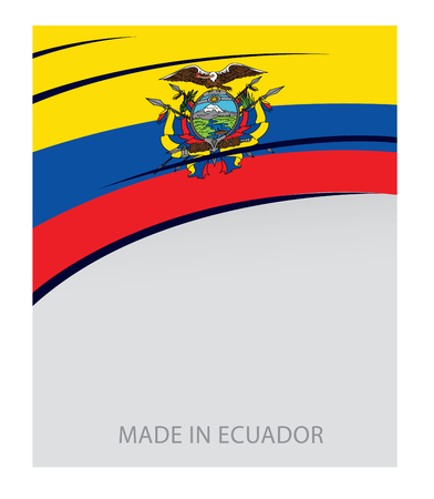 Ecuador Color, Republic of Ecuador Flag (Vector Art)のイラスト素材
