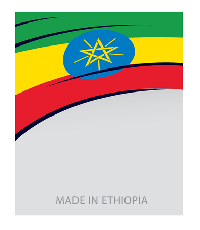 Ethiopia Color, Ethiopian Flag (Vector Art)のイラスト素材