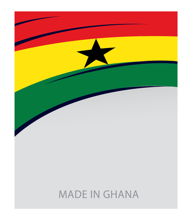 Ghana Color, Ghanaian Flag (Vector Art)のイラスト素材