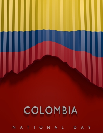 flag Colombia render, Colombian Flag (3D Render)の写真素材