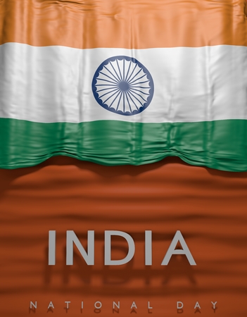 flag India render, Indian Flag (3D Render)の写真素材