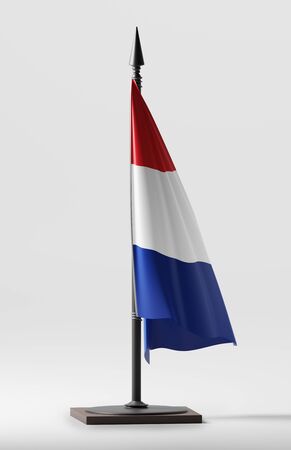 HOLLAND NATIONAL FLAG ARTWORK ,HOLLAND COLORS (3D RENDER)の写真素材