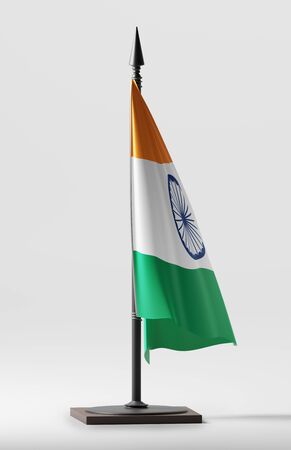 INDIA NATIONAL FLAG ARTWORK ,INDIAN COLORS (3D RENDER)の写真素材