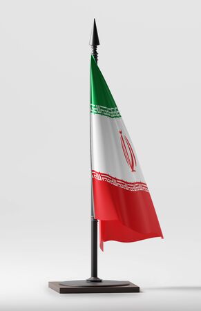 IRAN NATIONAL FLAG ARTWORK ,IRANIAN COLORS (3D RENDER)の写真素材