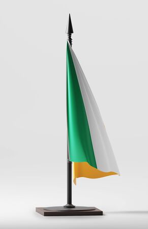 IRELAND NATIONAL FLAG ARTWORK ,IRISH COLORS (3D RENDER)の写真素材