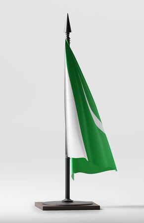 PAKISTAN NATIONAL FLAG ARTWORK ,PAKISTANI COLORS (3D RENDER)の写真素材