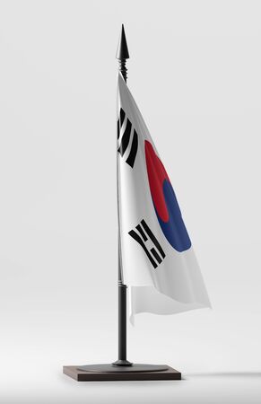 SKOREA NATIONAL FLAG ARTWORK ,KOREA COLORS (3D RENDER)の写真素材