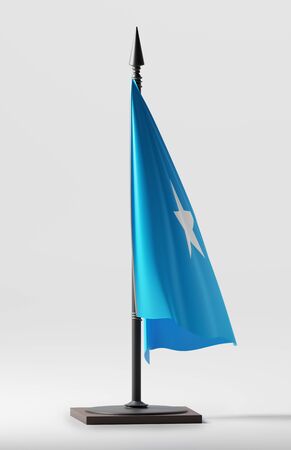 SOMALIA NATIONAL FLAG ARTWORK ,SOMALIAN COLORS (3D RENDER)の写真素材