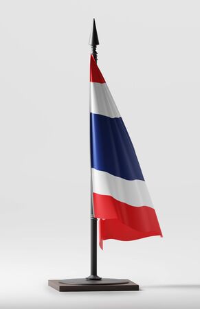 THAILAND NATIONAL FLAG ARTWORK ,THAI COLORS (3D RENDER)の写真素材