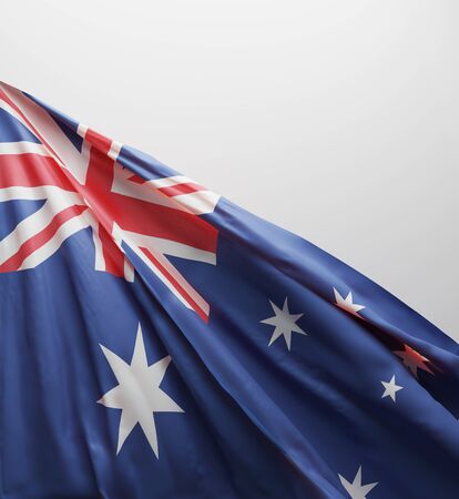 Australian Flag, Australia National Colors Background  <<3D Rendering>>の写真素材