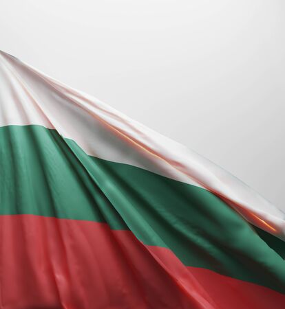 Bulgarian Flag, Bulgaria National Colors Background  <<3D Rendering>>の写真素材