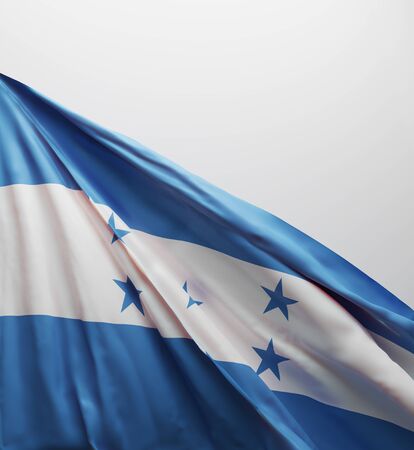  Republic Of Honduras Flag, Honduras National Colors Background  <<3D Rendering>>の写真素材