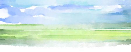 Abstract Water Color plain nature Illustration, decorative Artwork (JPG ILLUSTRATION) Digital Artの写真素材