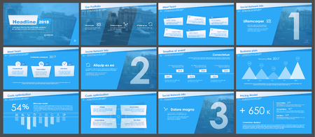 Elements for presentation templates.のイラスト素材