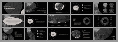 A Minimal Presentation templates element . Vector infographics. Use in Presentation, flyer and leaflet, corporate report, marketing, advertising, annual report, banner.のイラスト素材