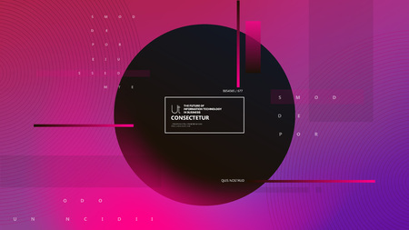 Violet color, abstract background. Composition of liquid figures.Applicable for flyer, placards, brochures, posters, banners Vector illustrationsのイラスト素材