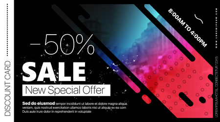 Sale banner. Social Media Mockup. Design of advertising in social networks. Banners square shape.のイラスト素材