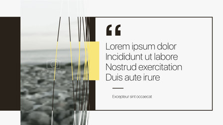 Vector slides for presentation. This You can be used for annual report and all type of company profile. Easy to edit and you can replace your own photos and color as well as text. Slide from set 5のイラスト素材