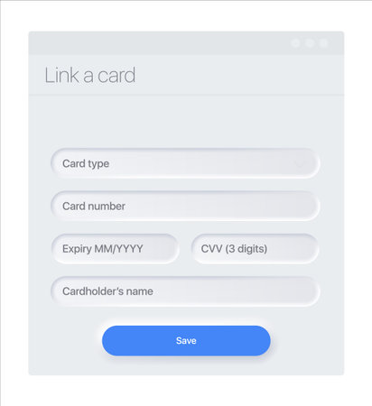 Cart Payment Methods Design Layout. UI,UX Vector Templateのイラスト素材