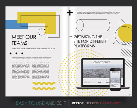 Design annual report,vector template brochureのイラスト素材