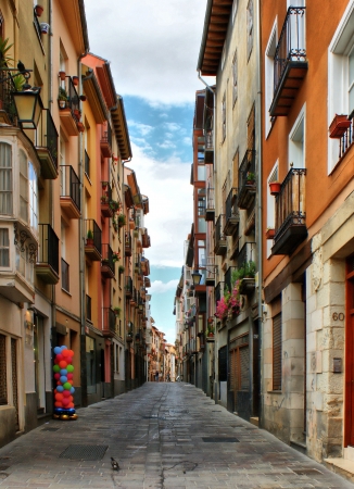 Street of Vitoria-Gasteiz, Spainのeditorial素材