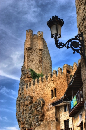 Castle of the city of Frias in Spainのeditorial素材