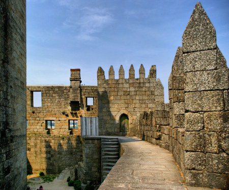 Guimaraes castle in the north of Portugalのeditorial素材