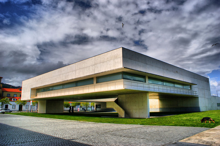 Municipal Library in Viana do Castelo by Alvaro Siza Vieira, Portugalのeditorial素材