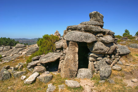 Refugee in National Park of Peneda Geres, Portugalの写真素材