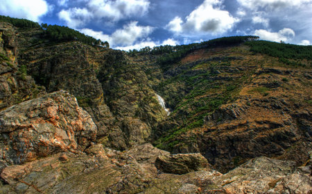 Ermelo fall in Mondim de Basto, Portugalの写真素材