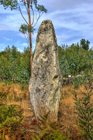 Luzim menhir in Penafiel, north of Portugalの写真素材
