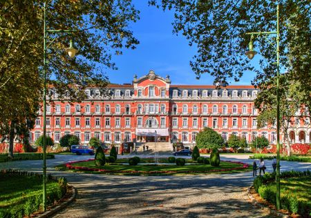 Vidago Palace Hotel in north of Portugalのeditorial素材