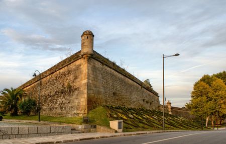San Francisco Fortress in Chaves, North of Portugalの写真素材
