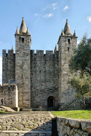 Santa Maria da Feira castle, Portugalのeditorial素材