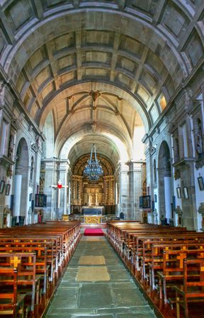 Inside Church of Loios in Santa Maria da Feira, Portugalのeditorial素材